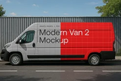 Modern Van 2 Mockup M24