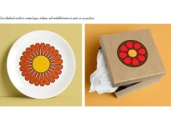 Mod Orange Brown Patterns