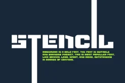 Mogeruma - Bold & Stencil Font