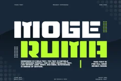 Mogeruma - Bold & Stencil Font