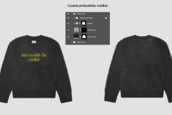 Mohair sweater jumper mockup