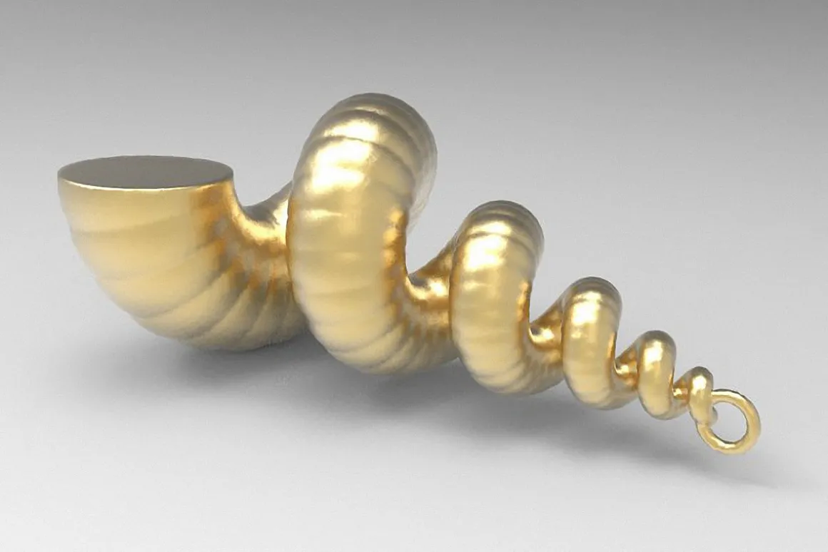 Mollusc Charm 3D Printing Pendant