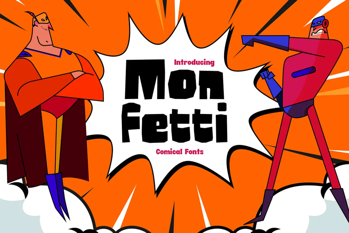 Monfetti - Playful Comic Fonts