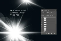 38 Monochromic Lens Flare Reflection