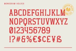 Monogram Holder - Display Font
