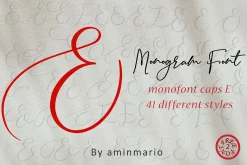 MONOGRAM E | Monofont caps E