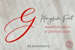 MONOGRAM G | Monofont caps G