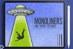 21 Monoline Brushes For Procreate