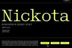Monospace Serif Font - Nickota