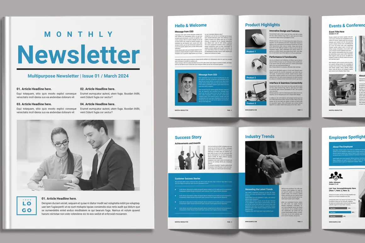 Monthly Newsletter Template