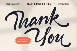 Monthly Raine Bold Calligraphy Font