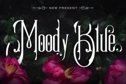 Moody Blue | An Elegant Vintage Font