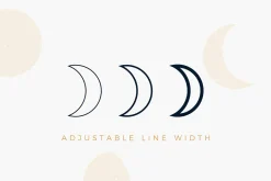 Moon Phases Clipart Set
