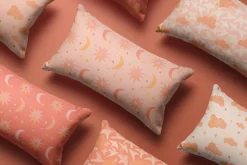 moon sun birds boho patterns