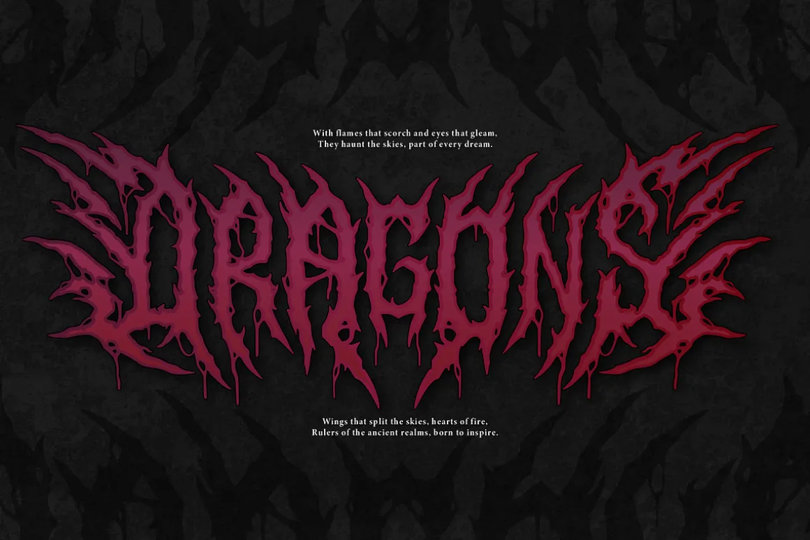 Morbion Necross | Death Metal Font