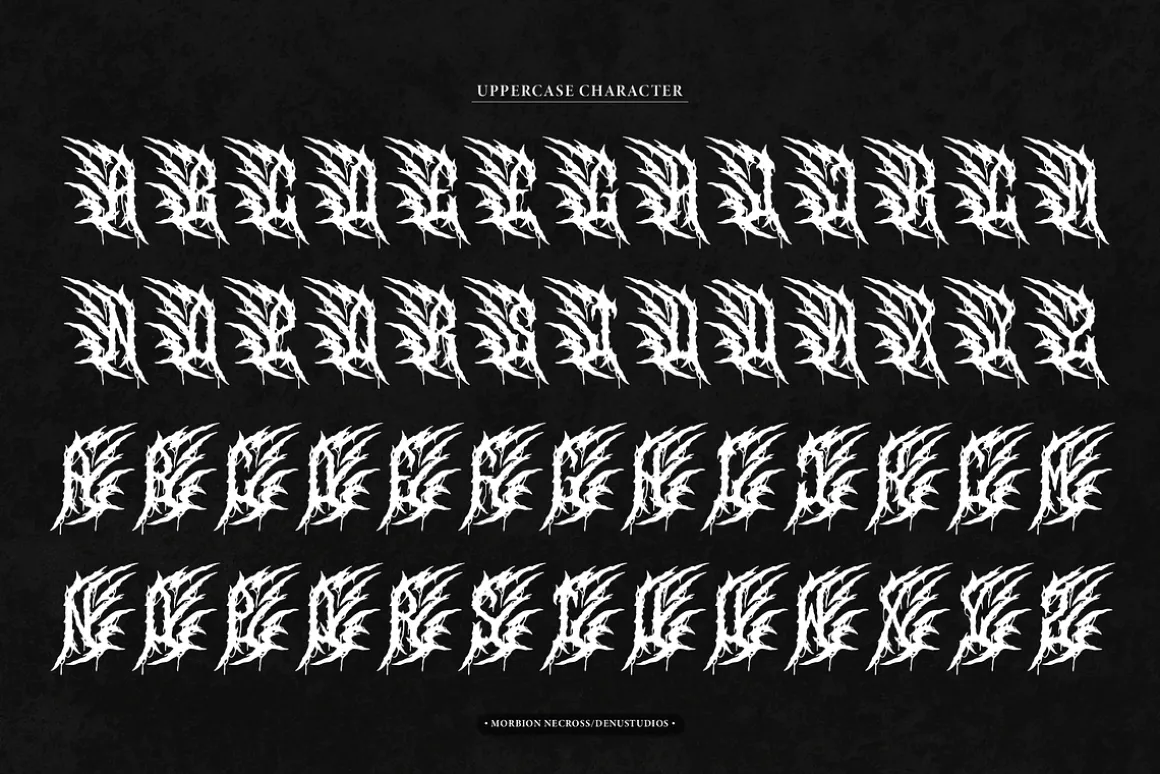 Morbion Necross | Death Metal Font