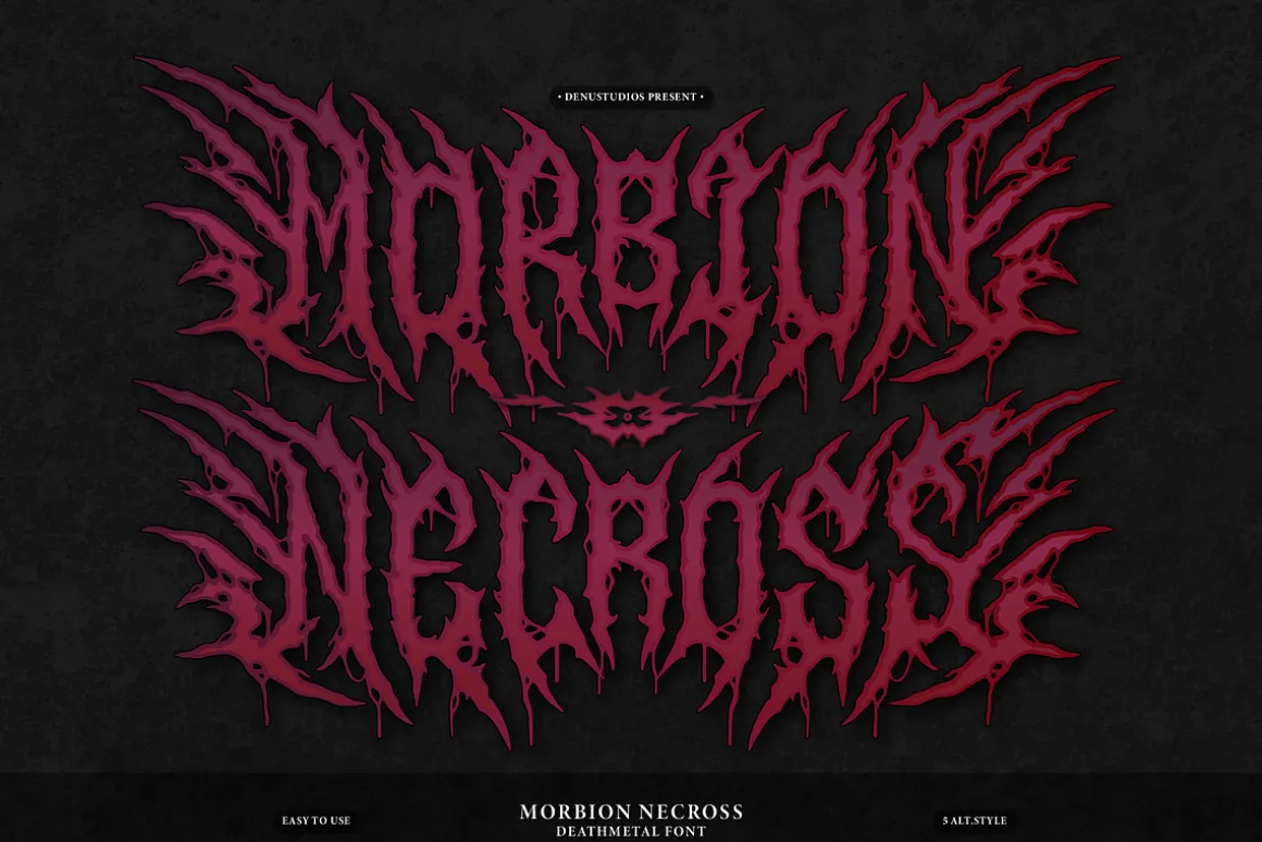 Morbion Necross | Death Metal Font