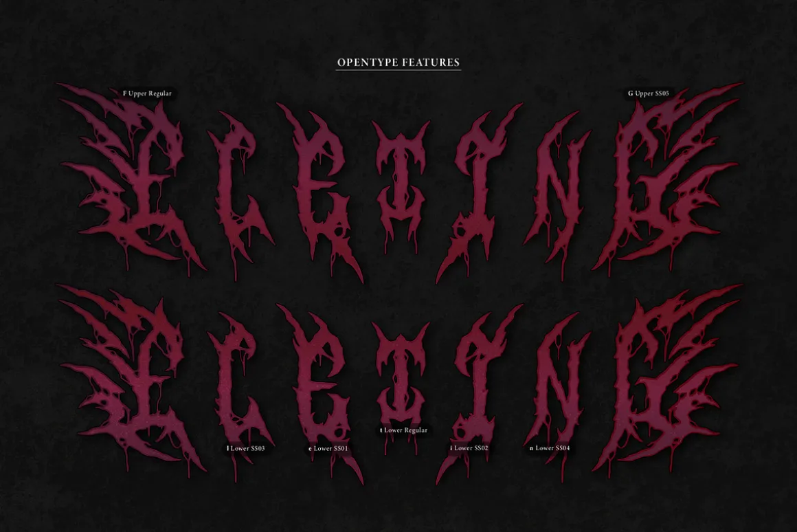 Morbion Necross | Death Metal Font