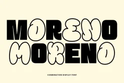 Moreno | Combination Display Font