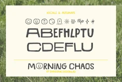 Morning Chaos - Quirky Typeface