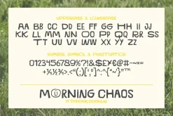 Morning Chaos - Quirky Typeface