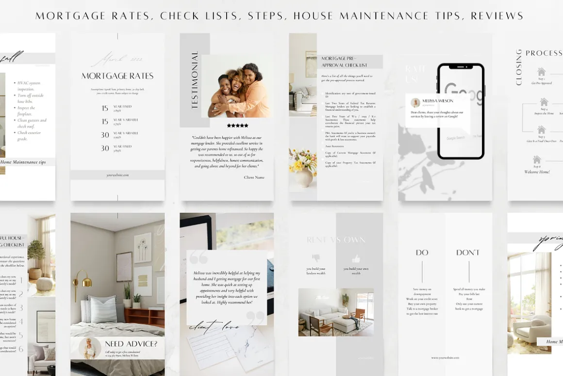 100 Mortgage Broker Story Template