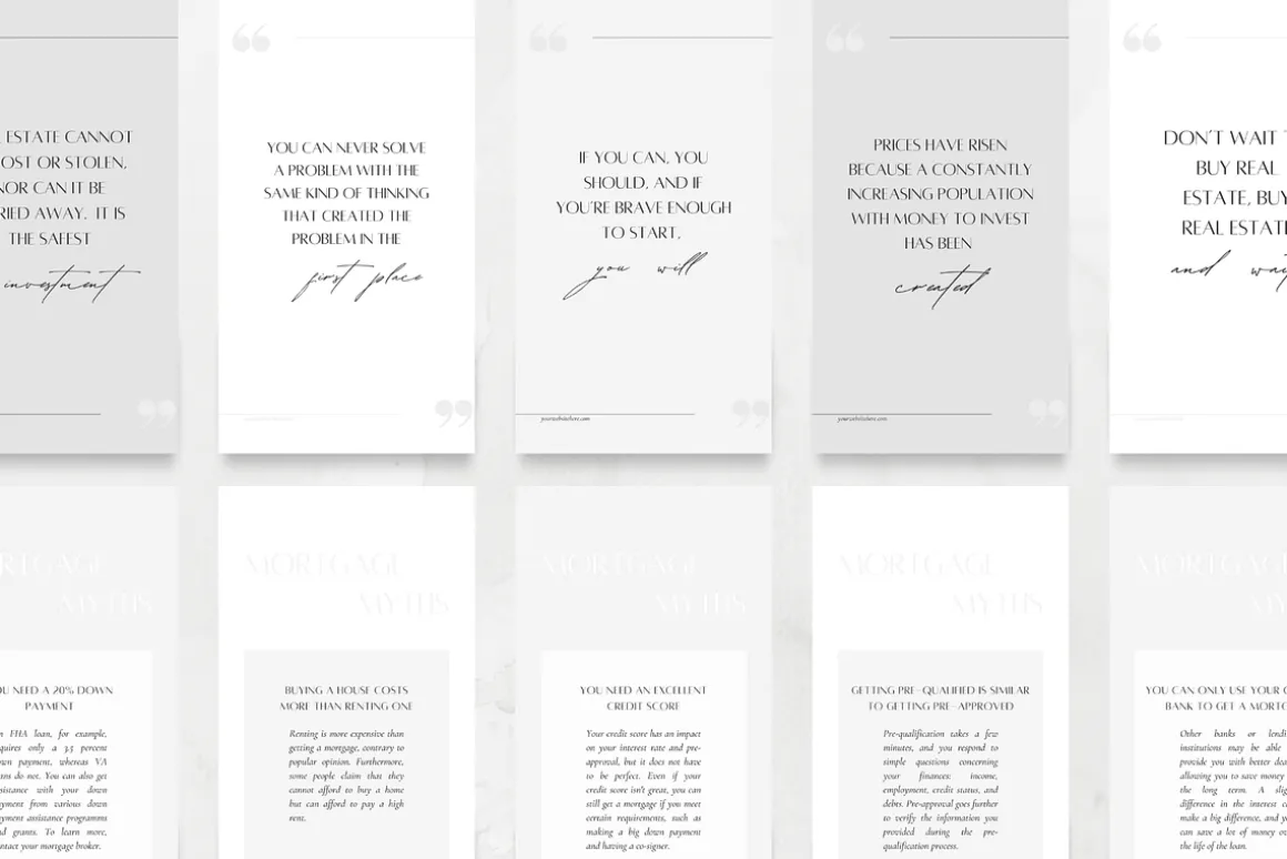 100 Mortgage Broker Story Template