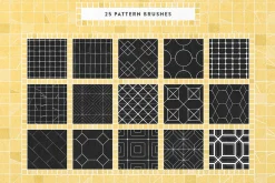Mosaic Tile Procreate Brushes