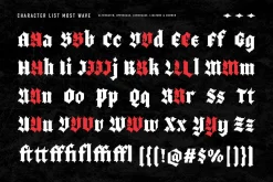 Most Wave - Pixelate Blackletter