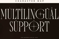 Motague New Modern Display Font