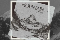 Mountain Peak Lake Vector