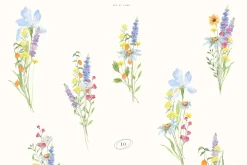 Mountains Meadow watercolor