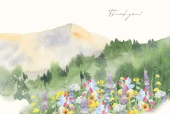 Mountains Meadow watercolor
