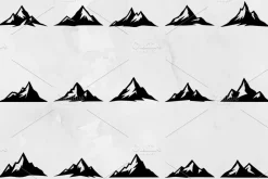 Mountains Silhouettes SVG