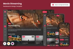 Movie Streaming UI Dashboard Design