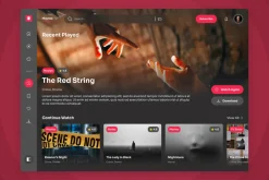 Movie Streaming UI Dashboard Design