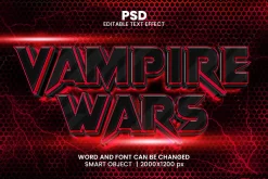 Movie Style 3D Text Effect PSD