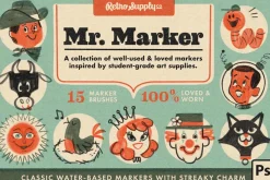 Mr. Marker Brushes for Photoshop