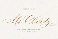 Ms Claudy | Wedding Calligraphy Font
