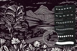 Multi App Craftsman Linocut Brushes