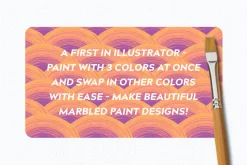 Multi-color, Mixed Paint Brushes