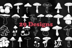 Mushroom Photoshop Stamp Brushes