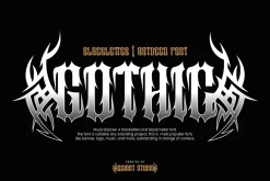 Music Blacker - Gothic Font