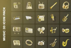 Music 3D Icon Pack