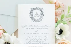 Naomi Hand-Illustrated Wedding Crest