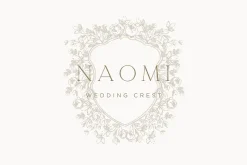 Naomi Hand-Illustrated Wedding Crest