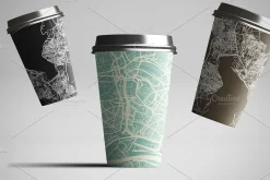 Naples Italy City Map in Retro Style