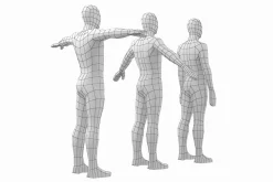 Natural Male in 3 Modeling Poses