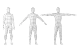 Natural Male in 3 Modeling Poses