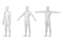 Natural Male in 3 Modeling Poses